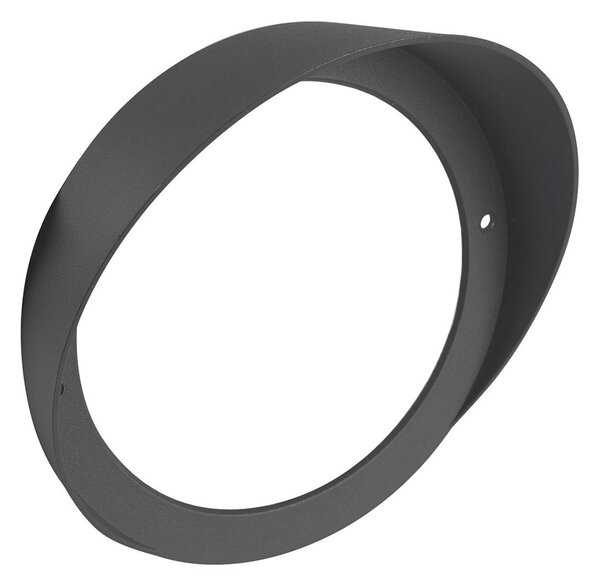 LEDS-C4 Proiector de exterior Hubble, IK06, rabatabil, Negru, Plastic, Spot de perete