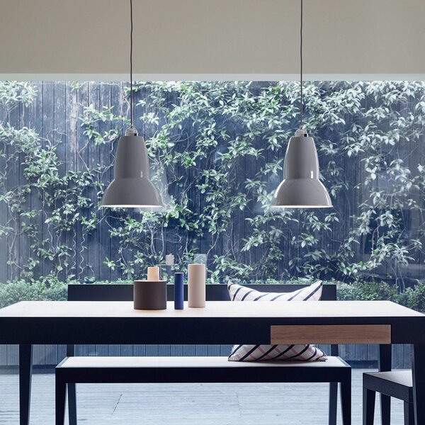 Lustră Pendul Anglepoise, Original, reglabil, Gri, Camera de zi, Metal, Design industrial