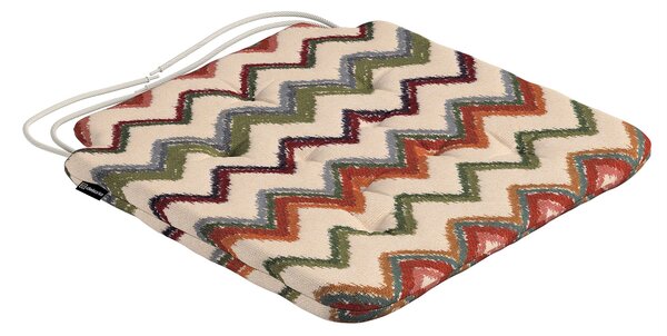 Pernă scaun Oleg culoare multicolor Țesătură împletitură, cu model