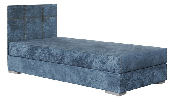 Pat Gilroy 115Single, Albastru, 90x200, Tapiterie, Somiera patSomiera pat, 10x21x10cm