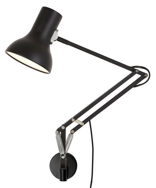 Lampă de perete Anglepoise, Type 75, Negru, Studiu / Birou, Metal, Design industrial