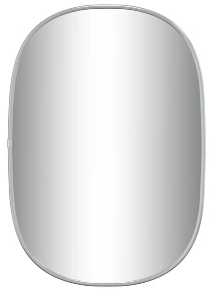 Oglindă de perete, argintiu, 50x35 cm
