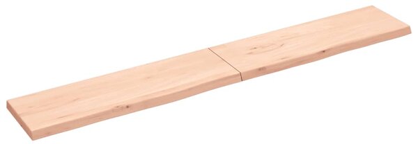 Blat de baie, 200x30x(2-4) cm, lemn masiv netratat