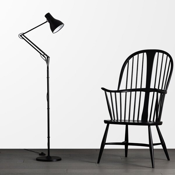 Lampadar Anglepoise, Type 75, Negru, Camera de zi, Metal, Design industrial