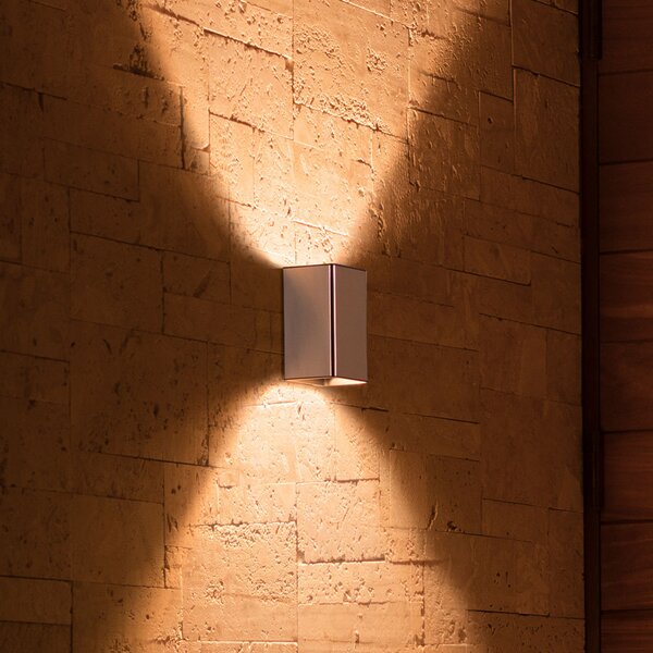 Philips Hue Resonate WACA Up-& Downlight, oțel inoxidabil, reglabil, Gri, Metal, Modern, Perete unghiular