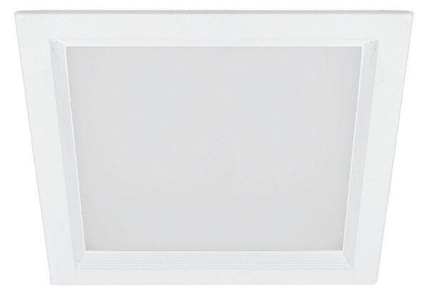 Regiolux Lampă LED încastr. scota-SDES-O/120 4000K 12x12cm, Alb, Hol, Metal, Luminile încastrate unghiulare