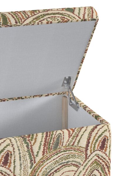 Ladă tapițată culoare multicolor Țesătură împletitură, cu model