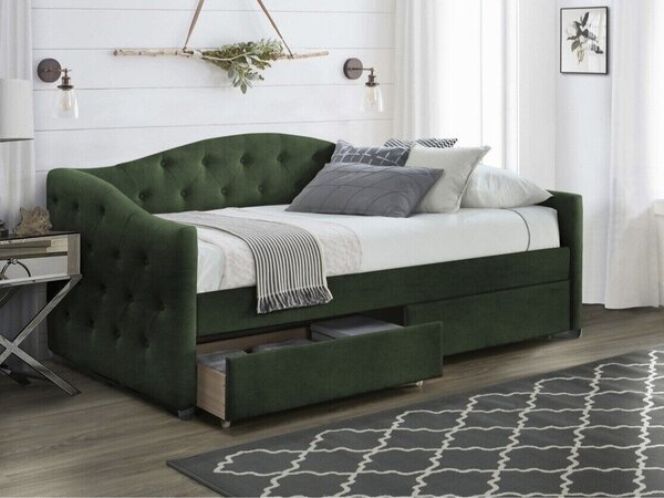 Pat Houston Mane, Verde închis, Tapiterie, 95x98x216cm, 65 kg, Lemn: Cauciuc