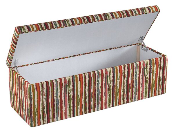 Ladă tapițată culoare multicolor Țesătură împletitură, cu model