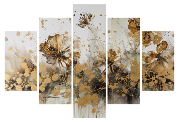 Tablou - pictură abstractă florală (150x105 cm)