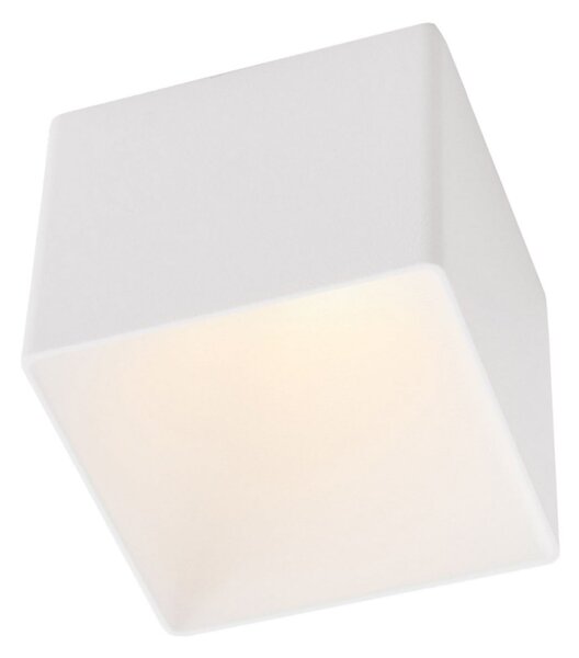 The Light Group GF design Lampă de încastrat Blocky IP54 alb 2.700 K, reglabil, Alb, Camera de zi / sufragerie, Metal, Scandinavă, Luminile încastrate unghiulare