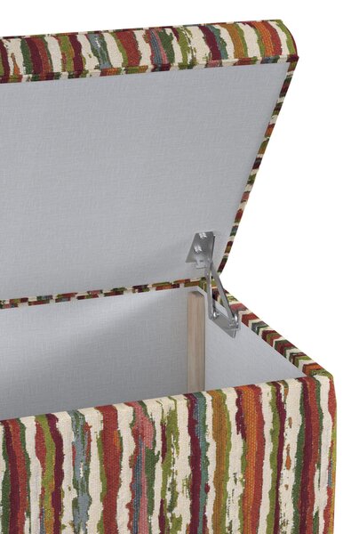Ladă tapițată culoare multicolor Țesătură împletitură, cu model