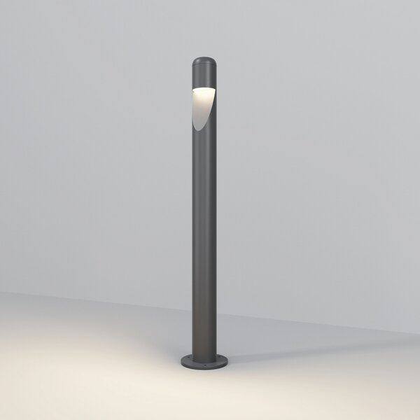 Maytoni Hagen bornă luminoasă LED, 3000K, grafit, Gri, Metal, Modern