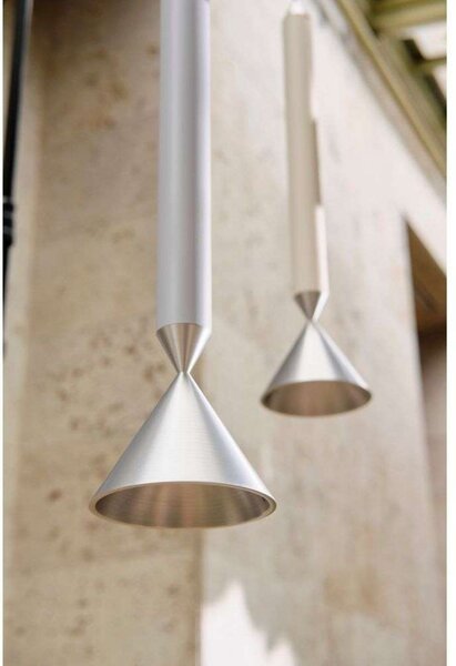 Apollo 59 Lustră Pendul Light Grey/Polished Aluminium