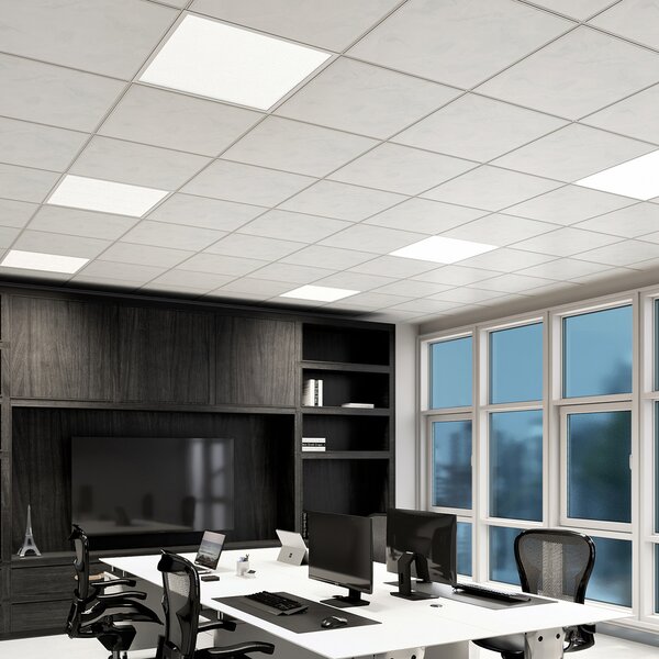 Arcchio LED panou inserat Vinas, 62 cm, alb, aluminiu, CCT, reglabil, Alb, Studiu / Birou, Plastic