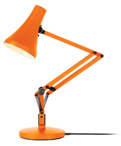 Lampă de masă Anglepoise, 90 MINI MINI VIVID, reglabil, Portocaliu, Studiu / Birou, Metal, Design industrial