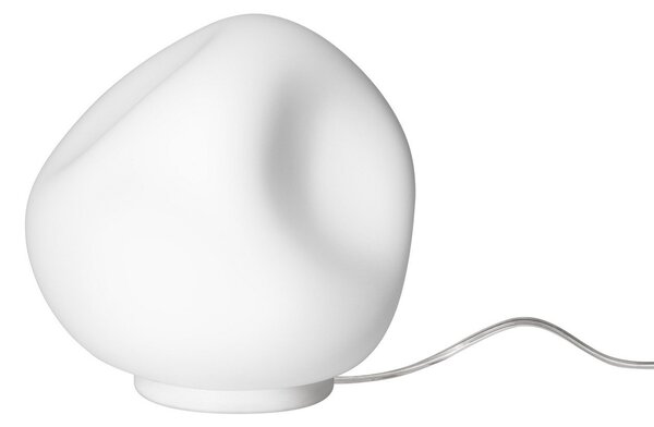 Lampă de masă Foscarini, Hoba Midi, Alb, Camera de zi, Sticlă, Design