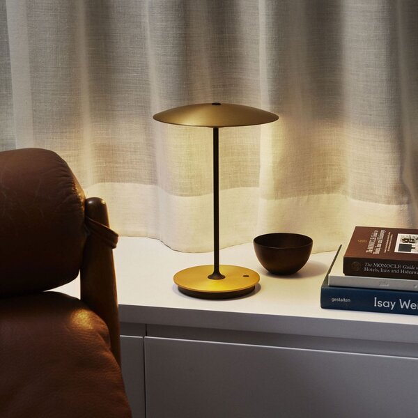 Lampă de masă MARSET, Ginger, reglabil, Auriu / Alamă, Camera de zi, Metal, Design