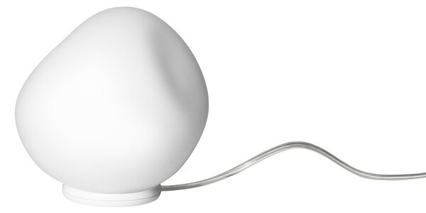 Lampă de masă Foscarini, Hoba Piccola, Alb, Camera de zi, Sticlă, Design