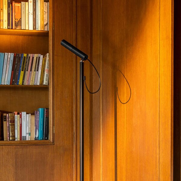 Lampadar Nemo Lighting, Type, reglabil, Negru, Camera de zi, Aluminiu, Modern