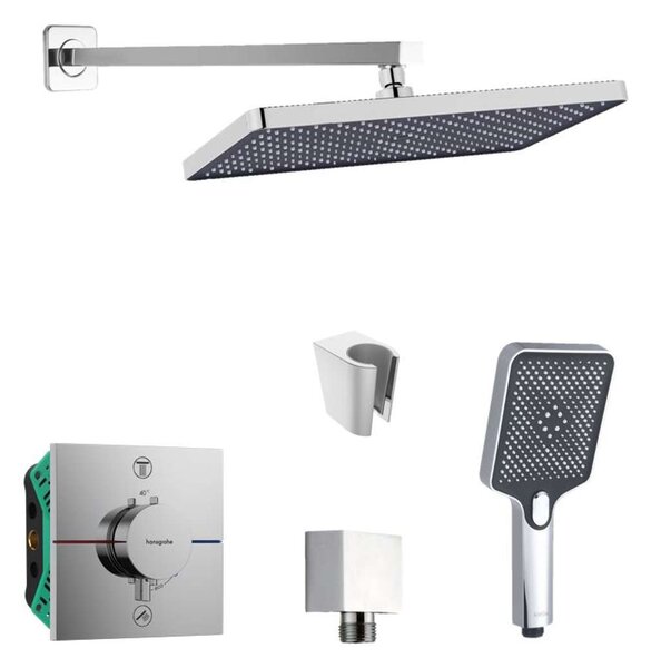 Hansgrohe - Set de duș cu termostat și corp încastrat, accesorii kielle, crom SANI21HKK003