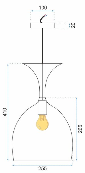 LAMPA DE TAVAN SUSPENDABILA METAL alb