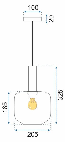 Lampa Green APP462-1CP