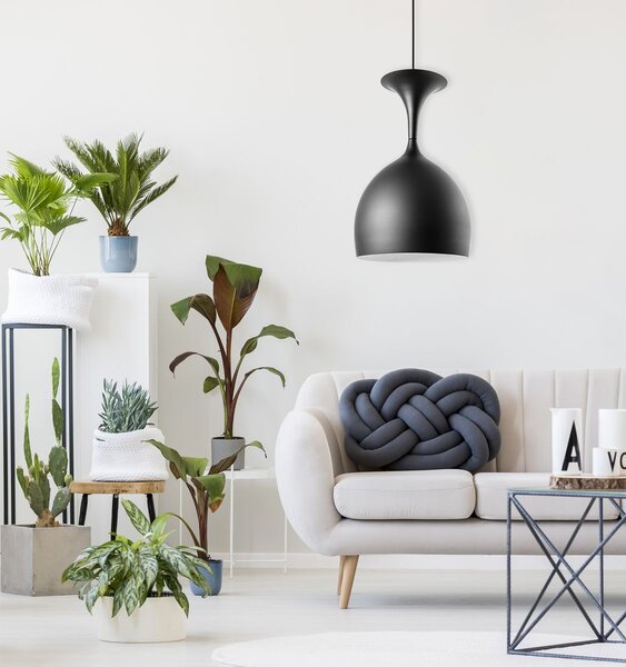 LAMPA DE TAVAN SUSPENDABILA METAL alb