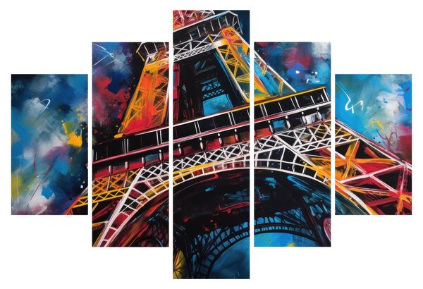 Tablou - Pictură a Turnului Eiffel II. (150x105 cm)