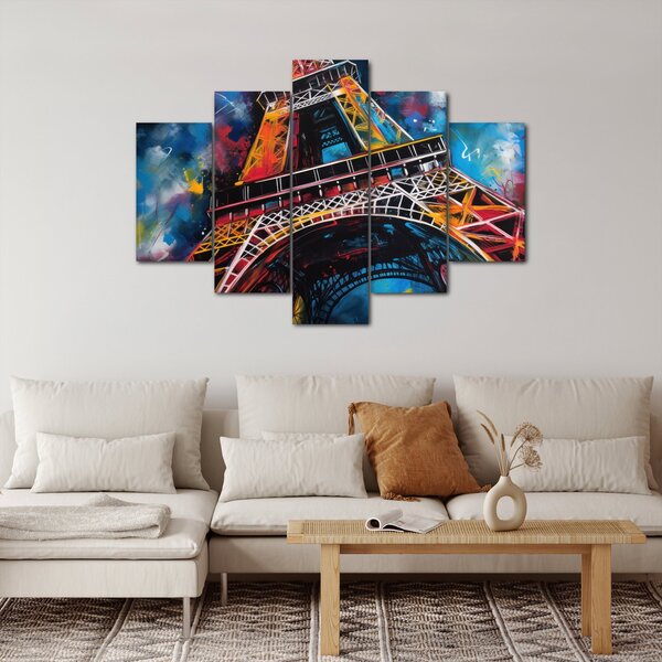 Tablou - Pictură a Turnului Eiffel II. (150x105 cm)