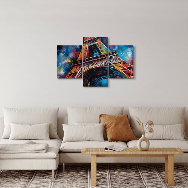 Tablou - Pictură a Turnului Eiffel II. (90x60 cm)