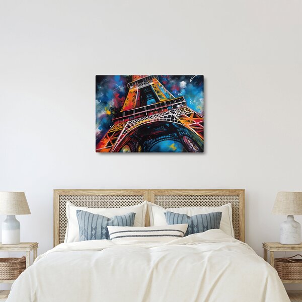 Tablou - Pictură a Turnului Eiffel II. (70x50 cm)