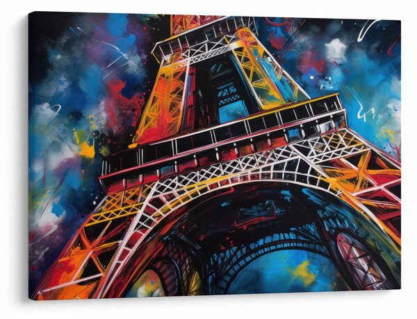 Tablou - Pictură a Turnului Eiffel II. (70x50 cm)