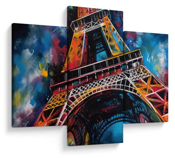 Tablou - Pictură a Turnului Eiffel II. (90x60 cm)