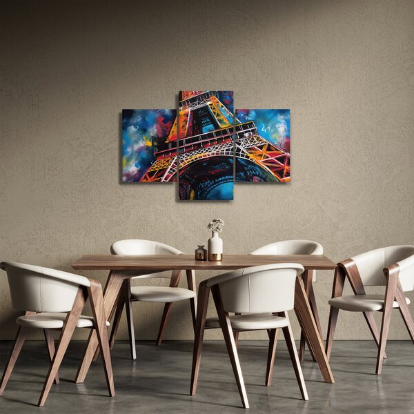 Tablou - Pictură a Turnului Eiffel II. (90x60 cm)