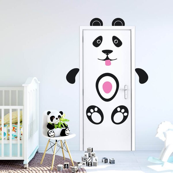 Panda - autocolant pentru ușă și perete