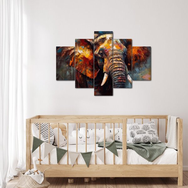 Tablou - Pictura unui elefant (150x105 cm)