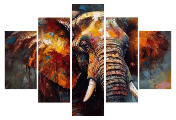 Tablou - Pictura unui elefant (150x105 cm)