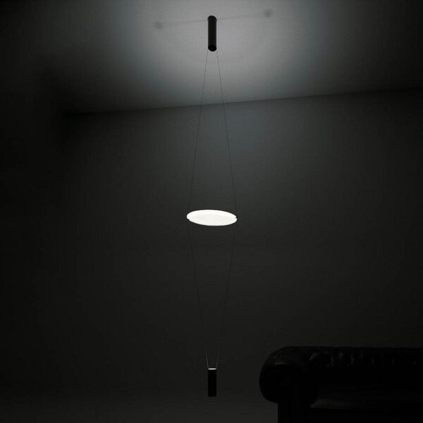 Lustră Pendul Martinelli Luce, Coassiale, Negru, Camera de zi, Metal, Design