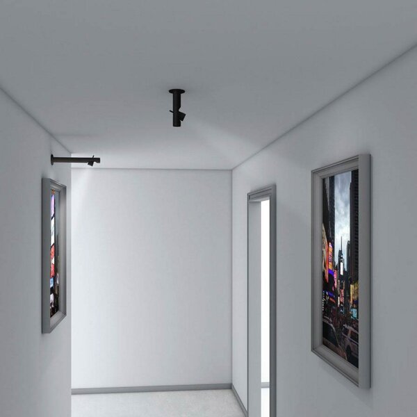 Plafoniere Martinelli Luce, Calabrone Spot, Negru, Camera de zi, Metal, Design