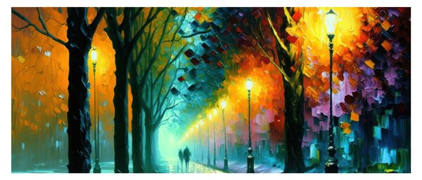 Tablou - Plimbare de noapte (120x50 cm)