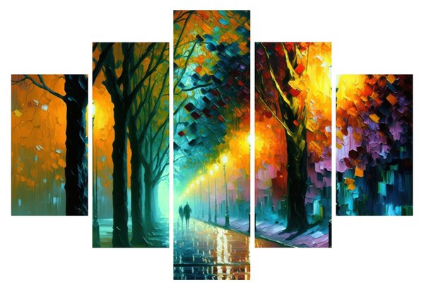 Tablou - Plimbare de noapte (150x105 cm)