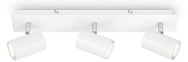 Briloner Plafonieră Isil A, alb, 3 becuri, metal, pivotantă, Alb, Camera de zi / sufragerie, Metal, Modern