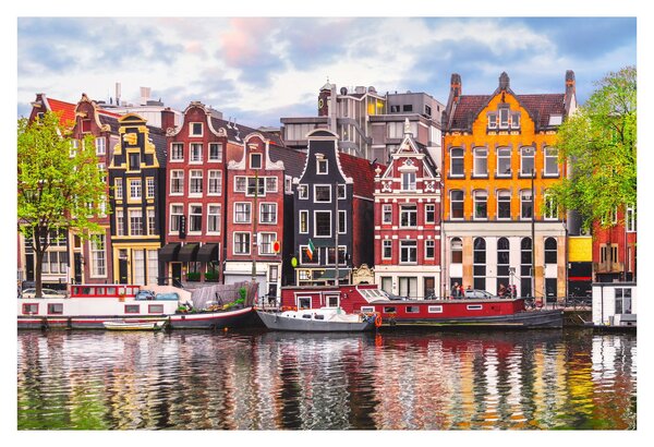 Tablou - Amsterdam, case de dans (90x60 cm)