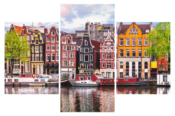 Tablou - Amsterdam, case de dans (90x60 cm)