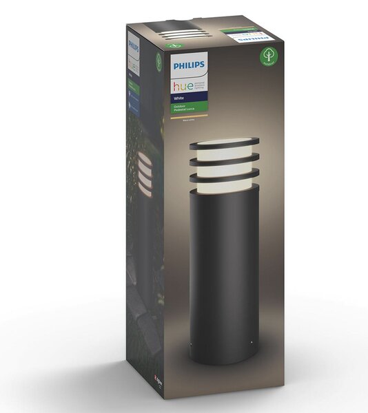 Lămpi de exterior Philips Hue, Philips Hue Lucca, reglabil, Negru, Metal, Modern