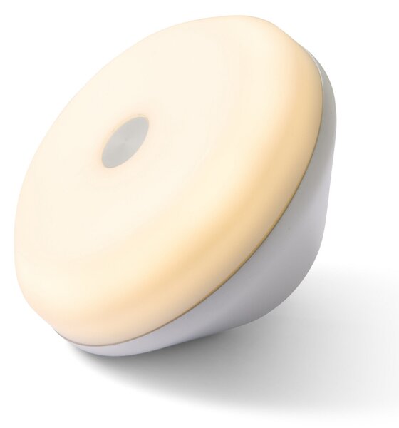 FRANDSEN Lampa cu baterie LED One, albă, Ø 9 cm, acril, reglabil, Alb, Plastic, Design