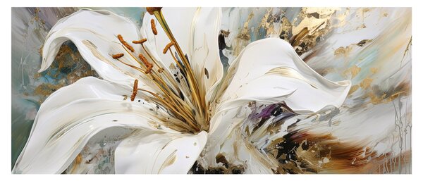 Tablou - Abstracție cu crin (120x50 cm)