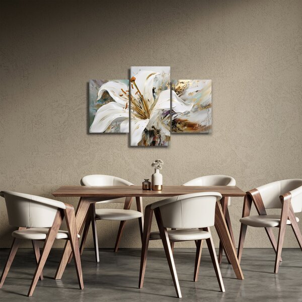 Tablou - Abstracție cu crin (90x60 cm)