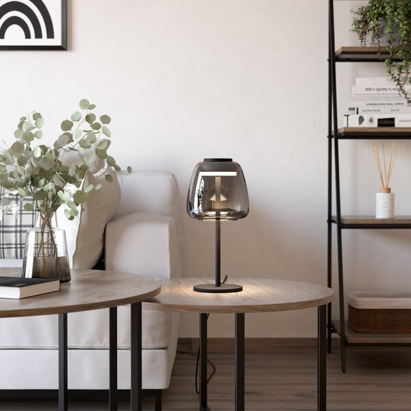 EGLO connect LED lampă de masă Alfero-Z, RGB, CCT, negru, reglabil, Negru, Camera de zi / sufragerie, Metal, Modern